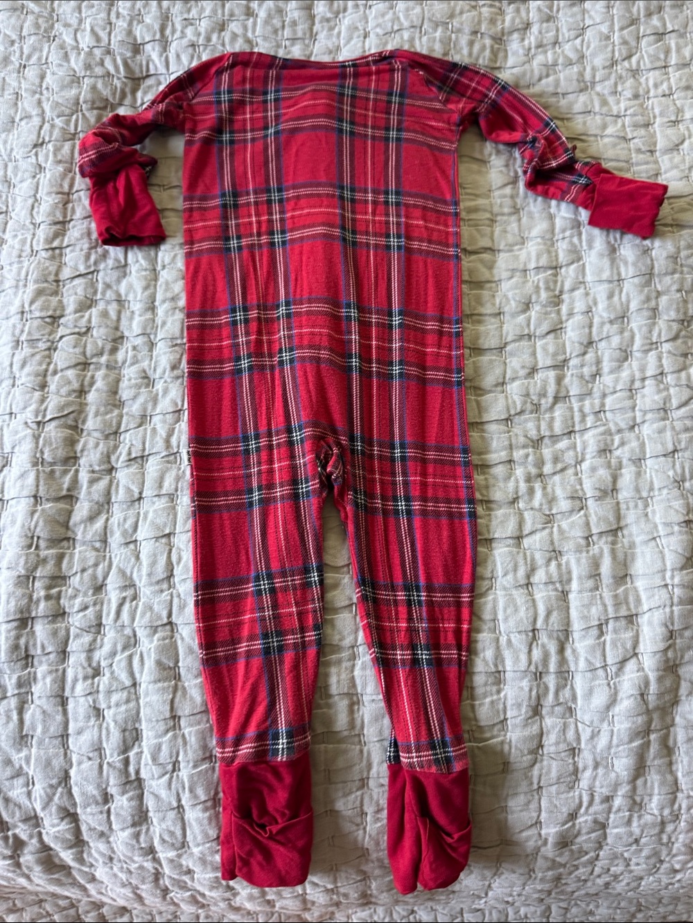 Little sleepies red plaid pajamas - Picture 2 of 2